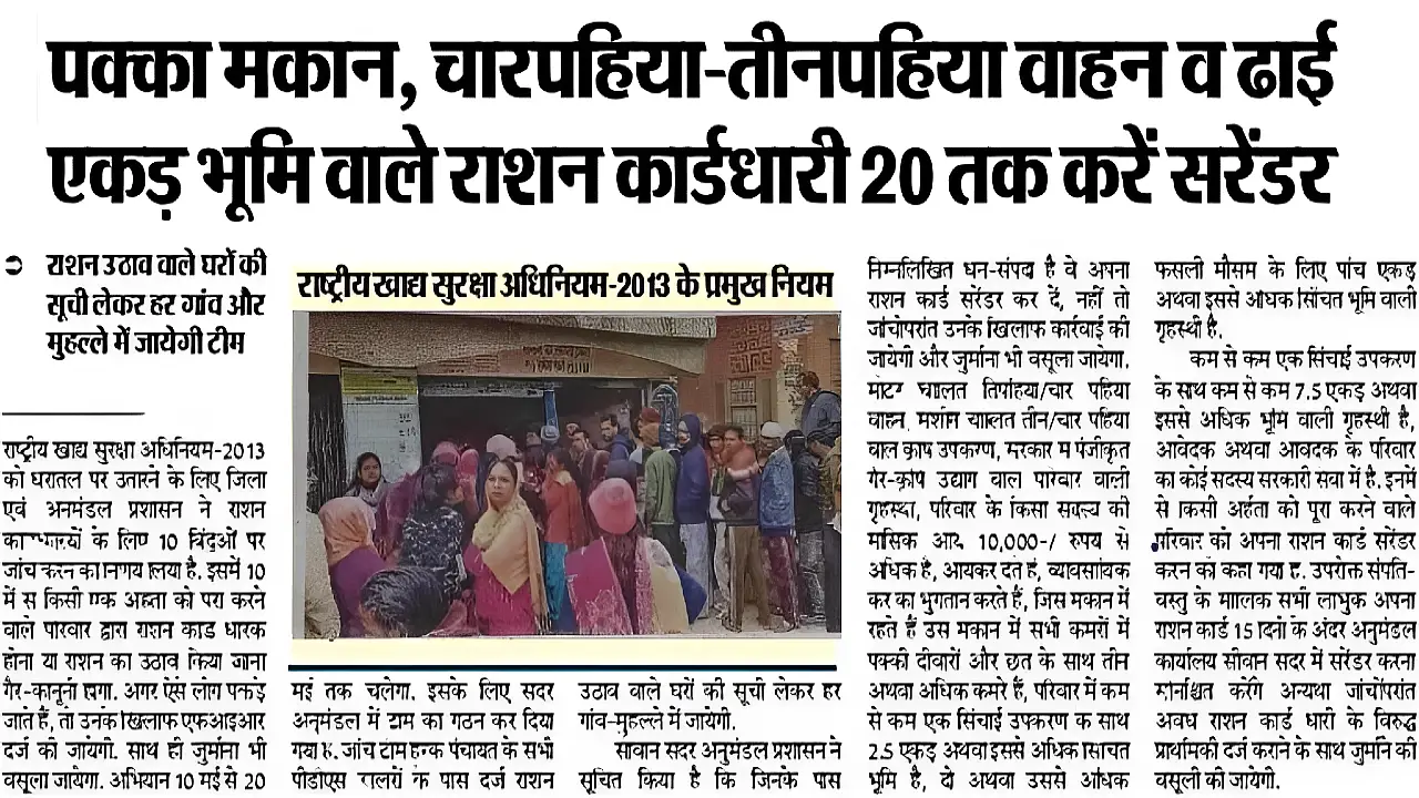 Ration Card eKYC Update